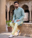 Aven Ikat Woven Mens Long Kurta