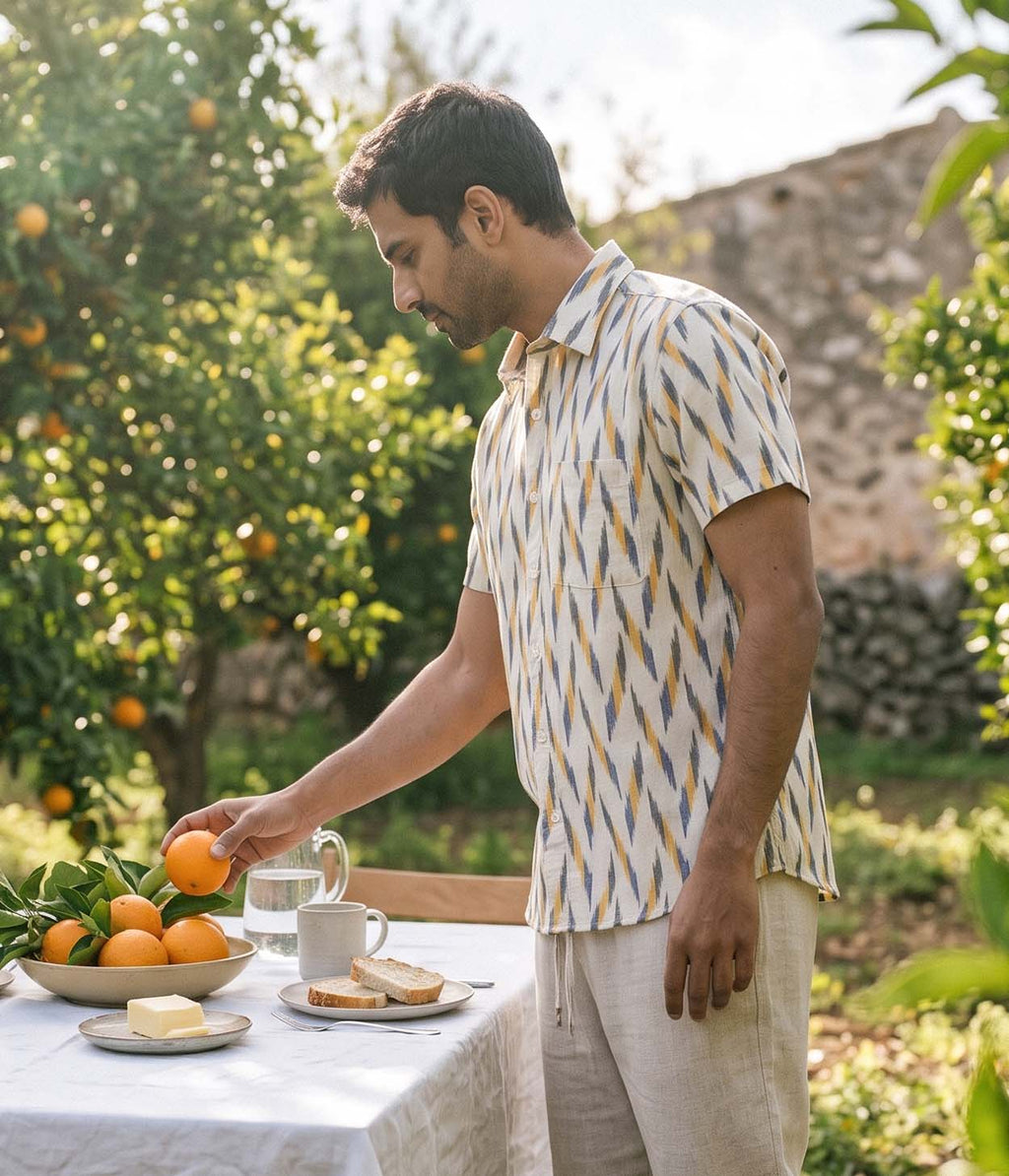 Citrus Trail Ikat Woven Shirt