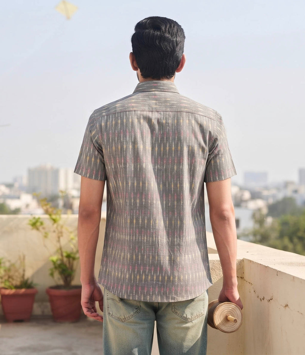 City Spark Ikat Woven Shirt
