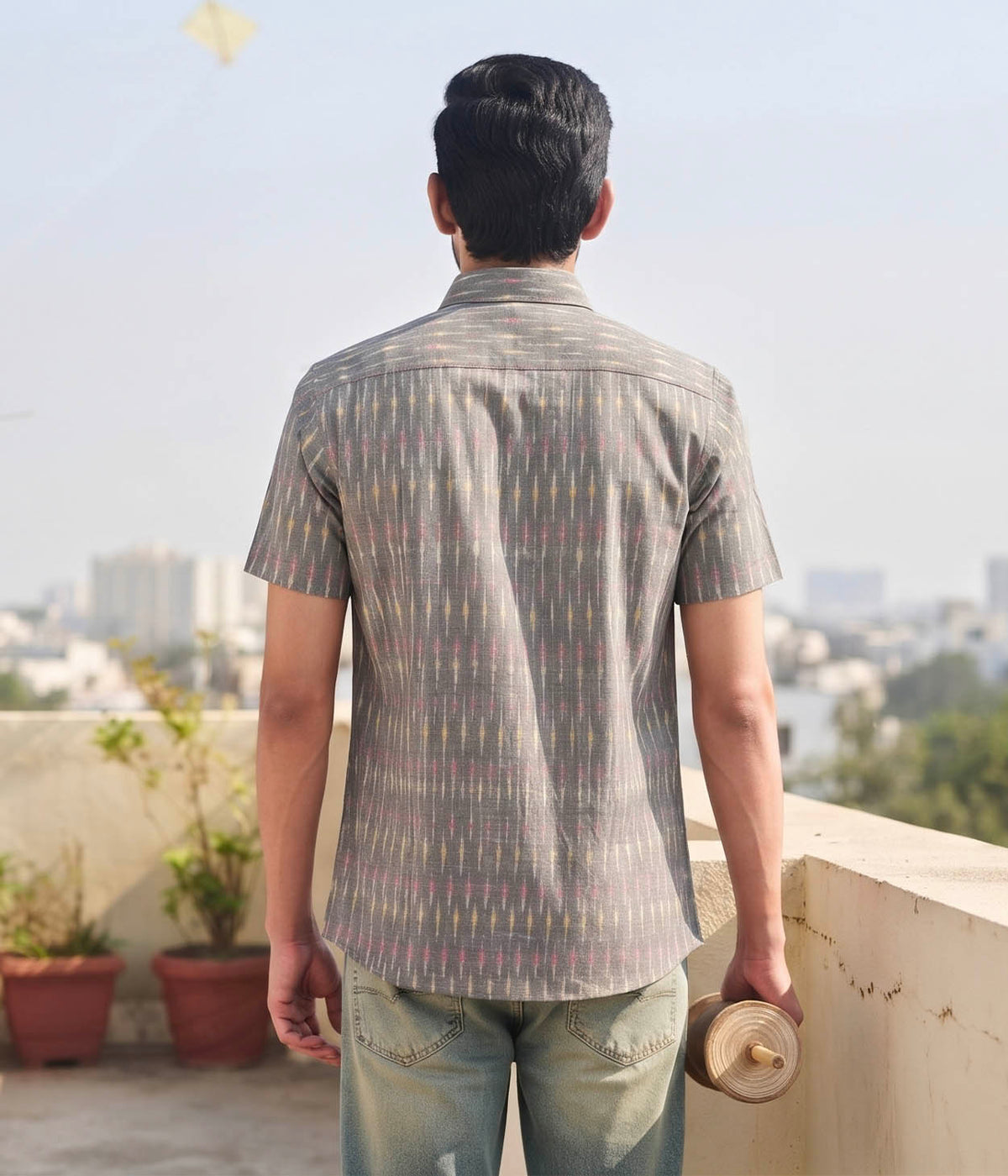 City Spark Ikat Woven Shirt