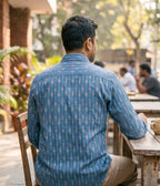 Coastal Ikat Woven Full Shirt