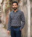 Graphite Ikat Woven Full Shirt