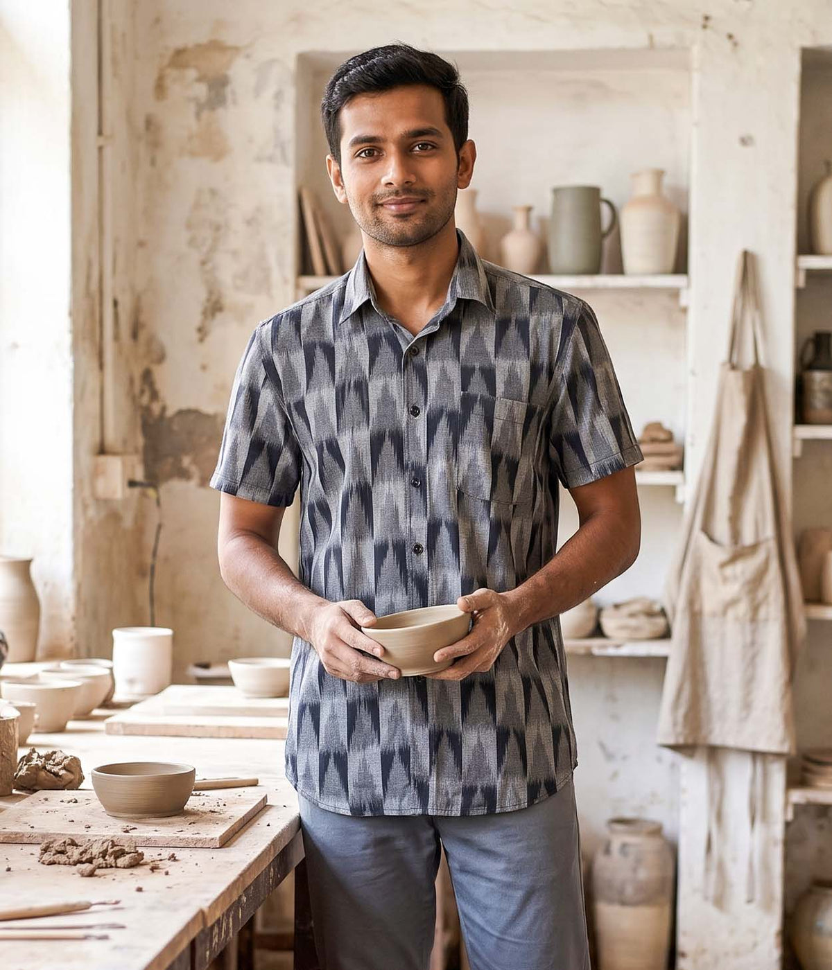Kiln Line Ikat Woven Shirt Main image
