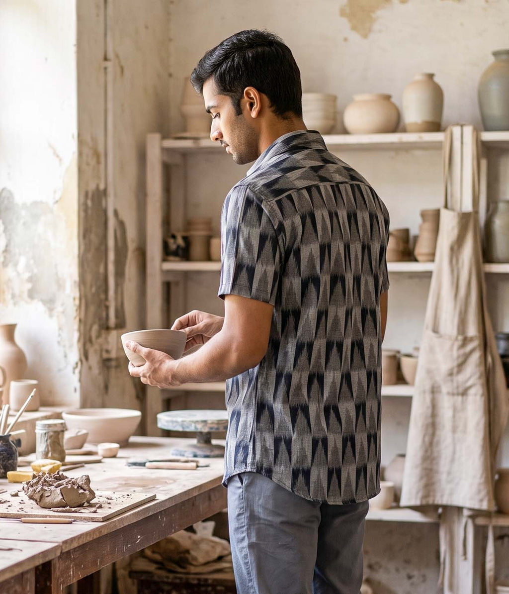 Kiln Line Ikat Woven Shirt