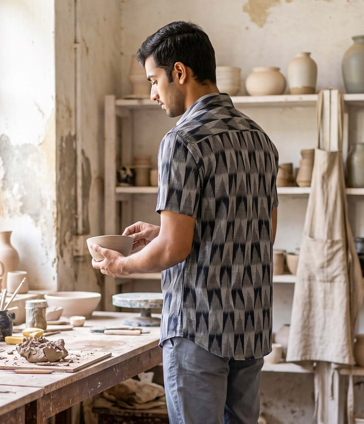 Kiln Line Ikat Woven Shirt