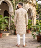 Dune Ikat Woven Mens Long Kurta