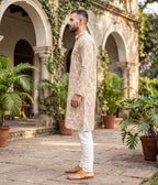 Dune Ikat Woven Mens Long Kurta