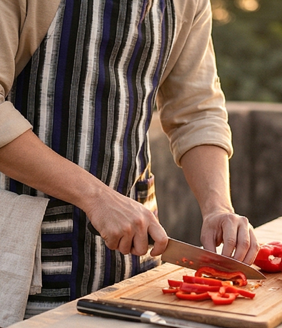 Hearthstripe Ikat Apron Secondary image