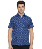 Ikat Woven Current Line Shirt