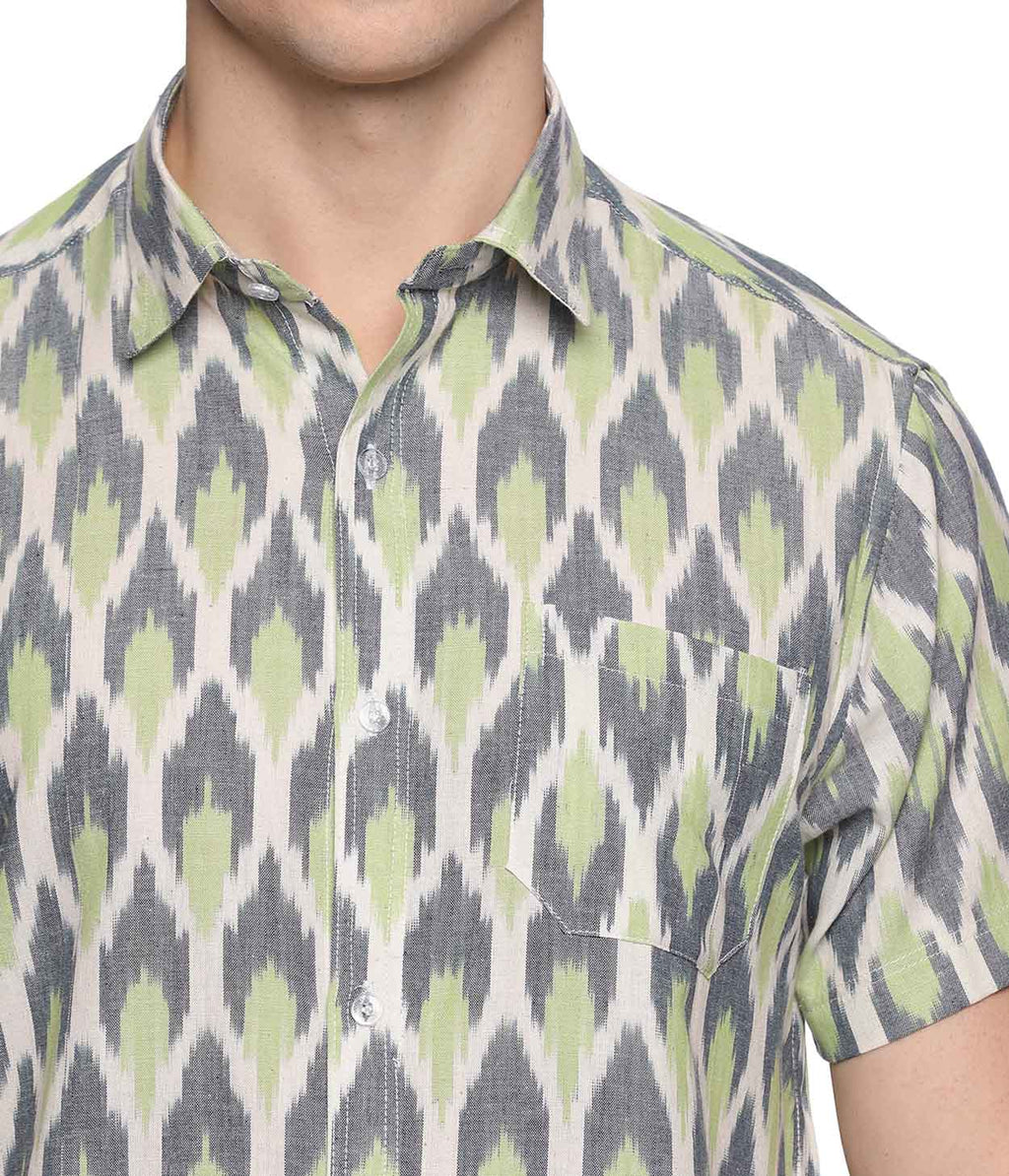 Ikat Woven Lagoon Shirt