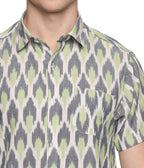 Ikat Woven Lagoon Shirt