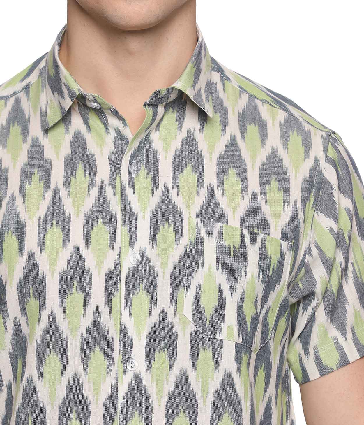Ikat Woven Lagoon Shirt
