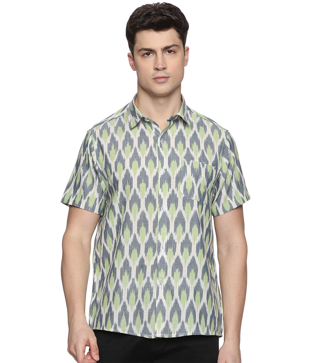 Ikat Woven Lagoon Shirt