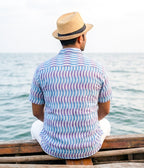 Ikat Woven Twilight Shift Shirt