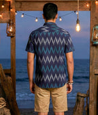 Ikat Woven Coastal Signal Shirt
