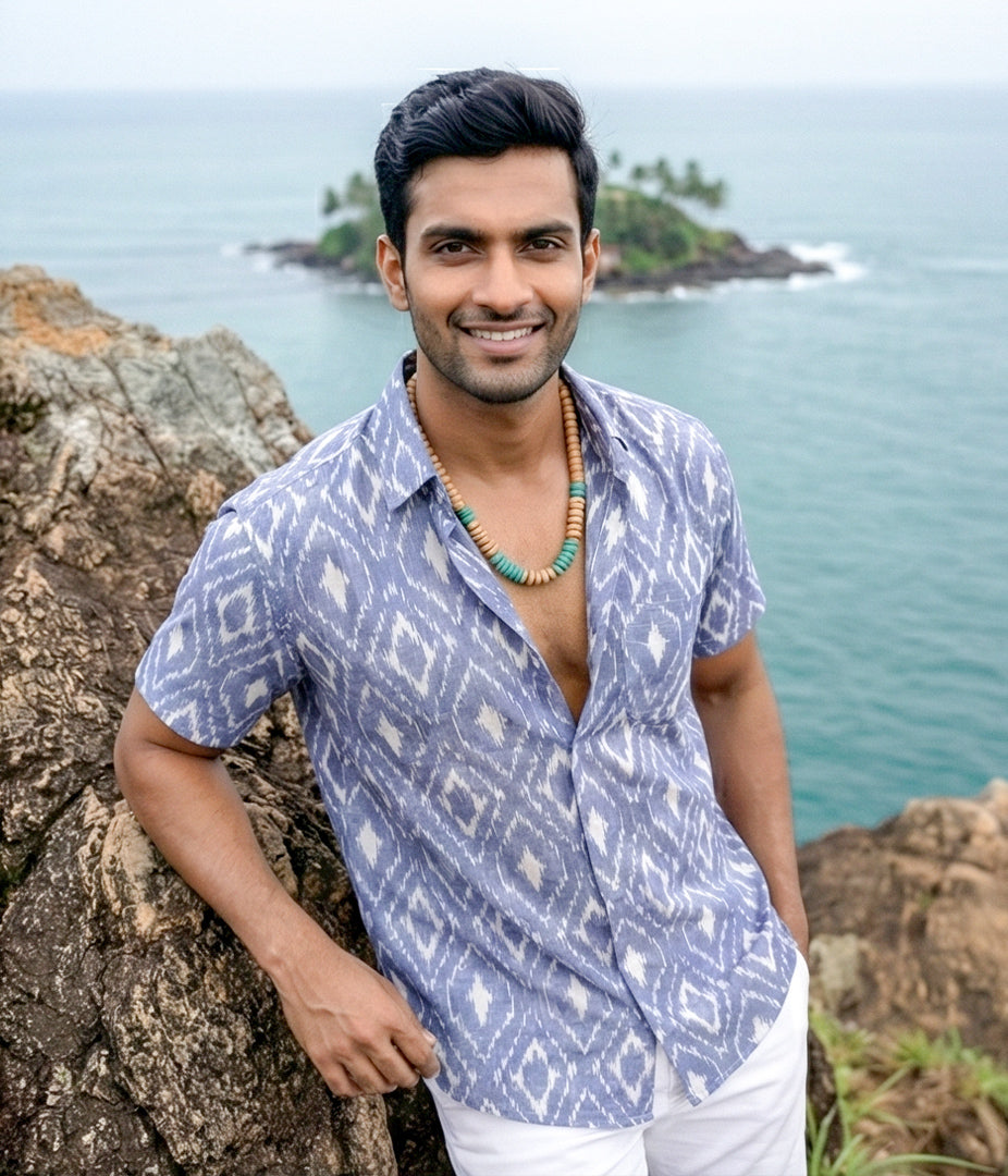 Ikat Woven Soft Horizon Shirt Main image