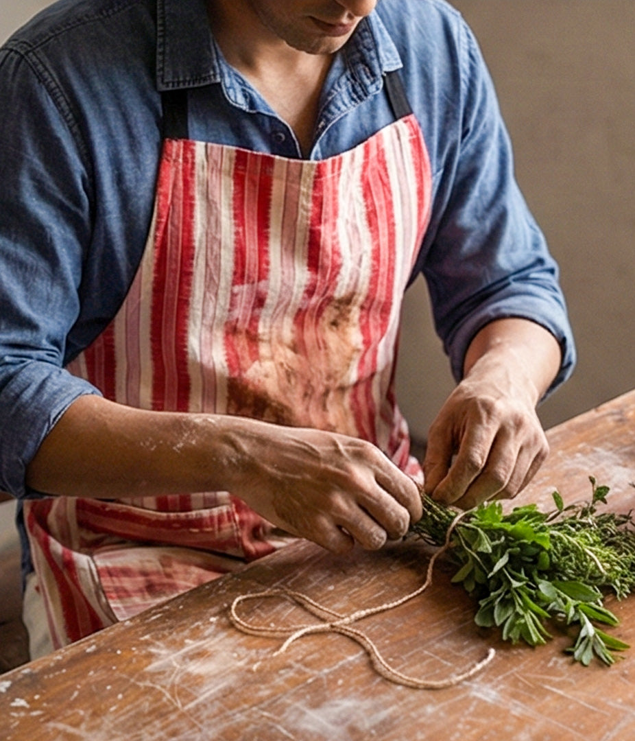 Firestripe Ikat Apron