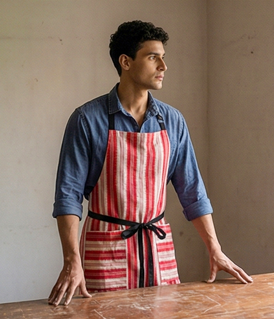 Firestripe Ikat Apron Main image