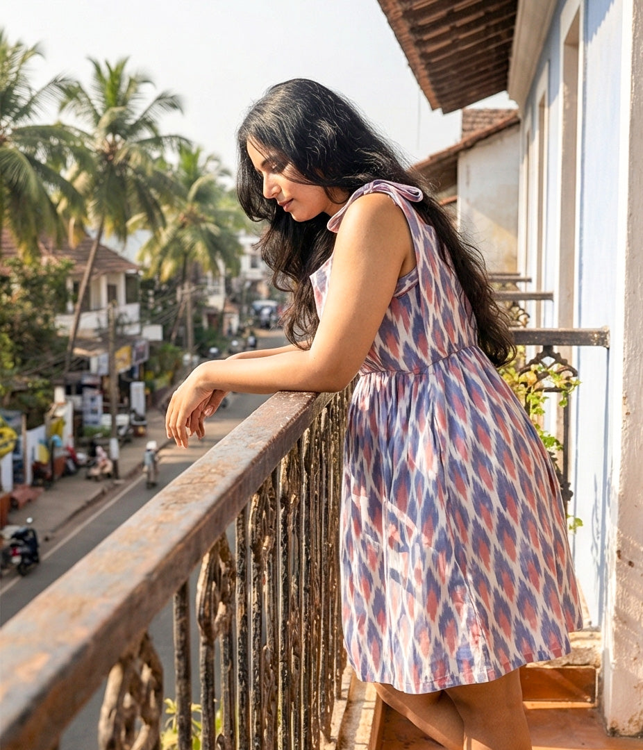 Bougainvillea Ikat Sundress