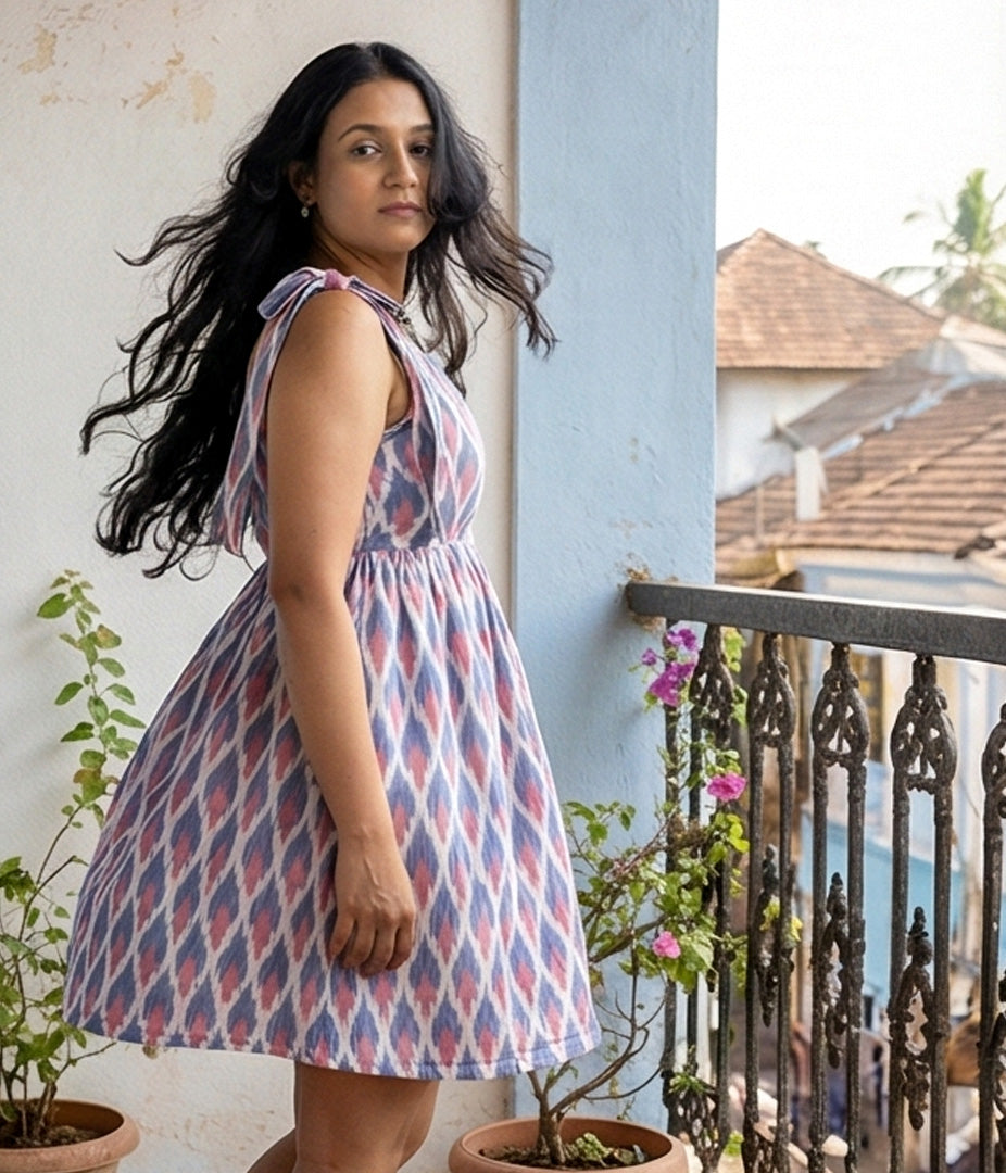 Bougainvillea Ikat Sundress