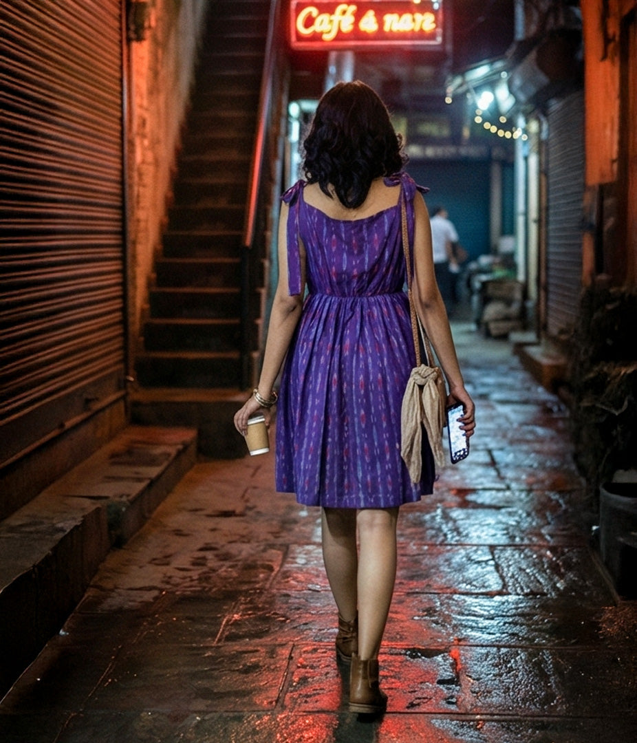 Neon Alley Ikat Sundress
