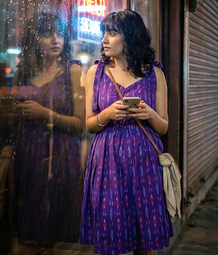 Neon Alley Ikat Sundress