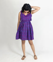 Ikat Violet Womens Sundress