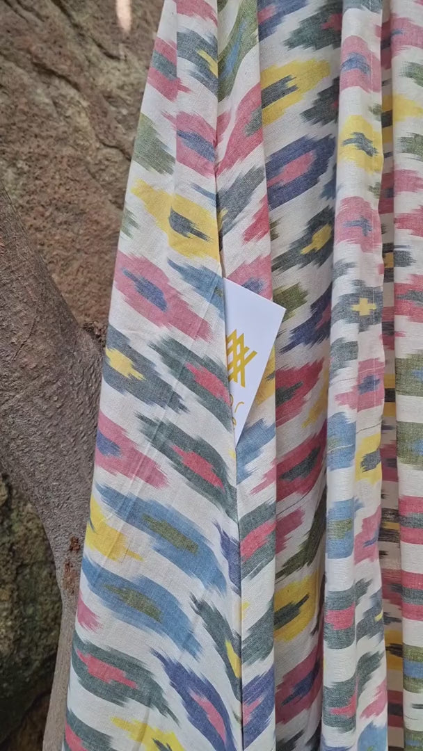 Pastel Ikat Handloom Womens Shrug