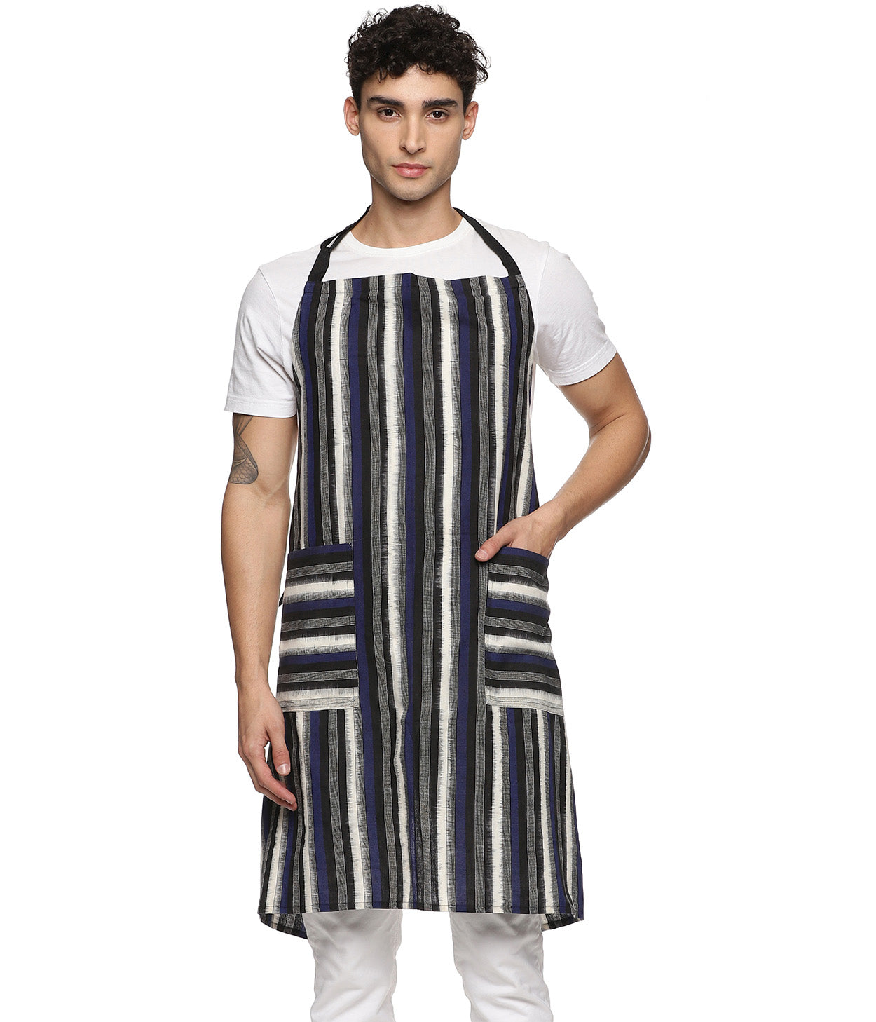 Hearthstripe Ikat Apron