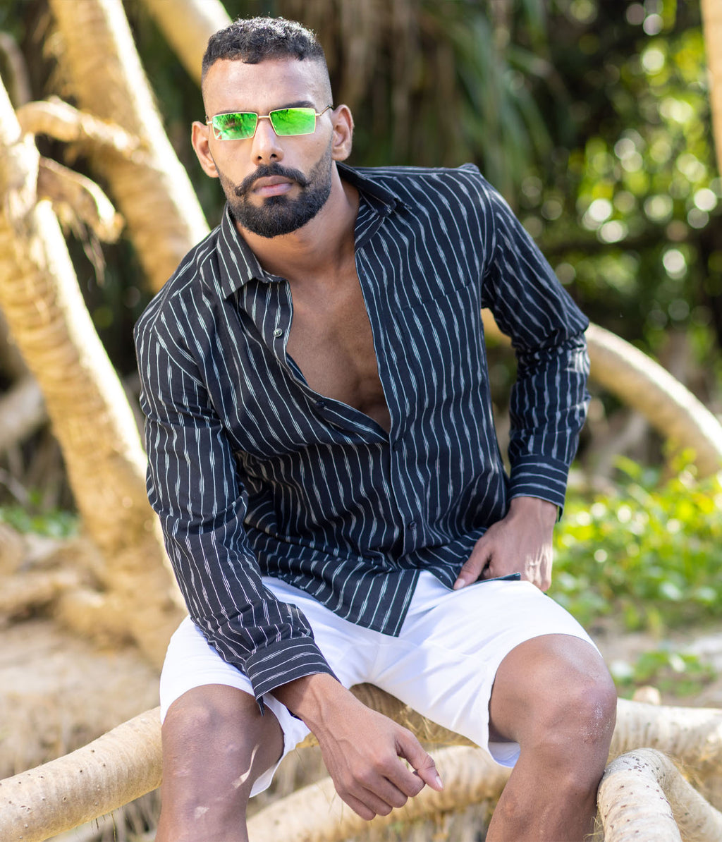 Ikat Woven Shadowline Shirt