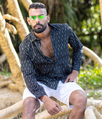 Ikat Woven Shadowline Shirt