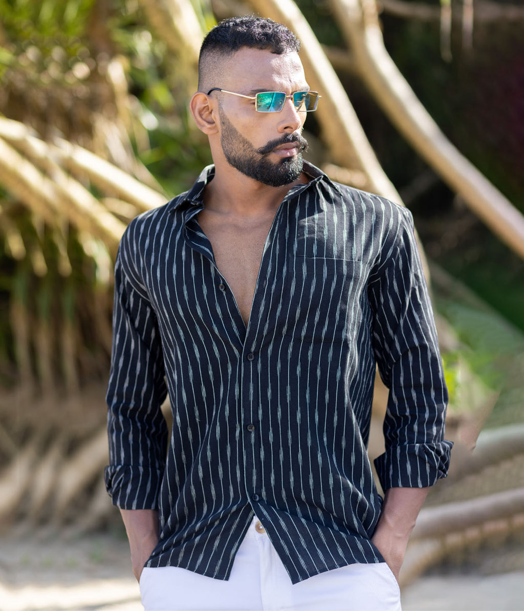 Ikat Woven Shadowline Shirt