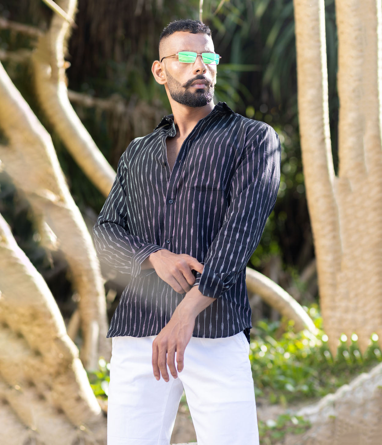 Shadowline Ikat Woven Full Shirt – Color Weave