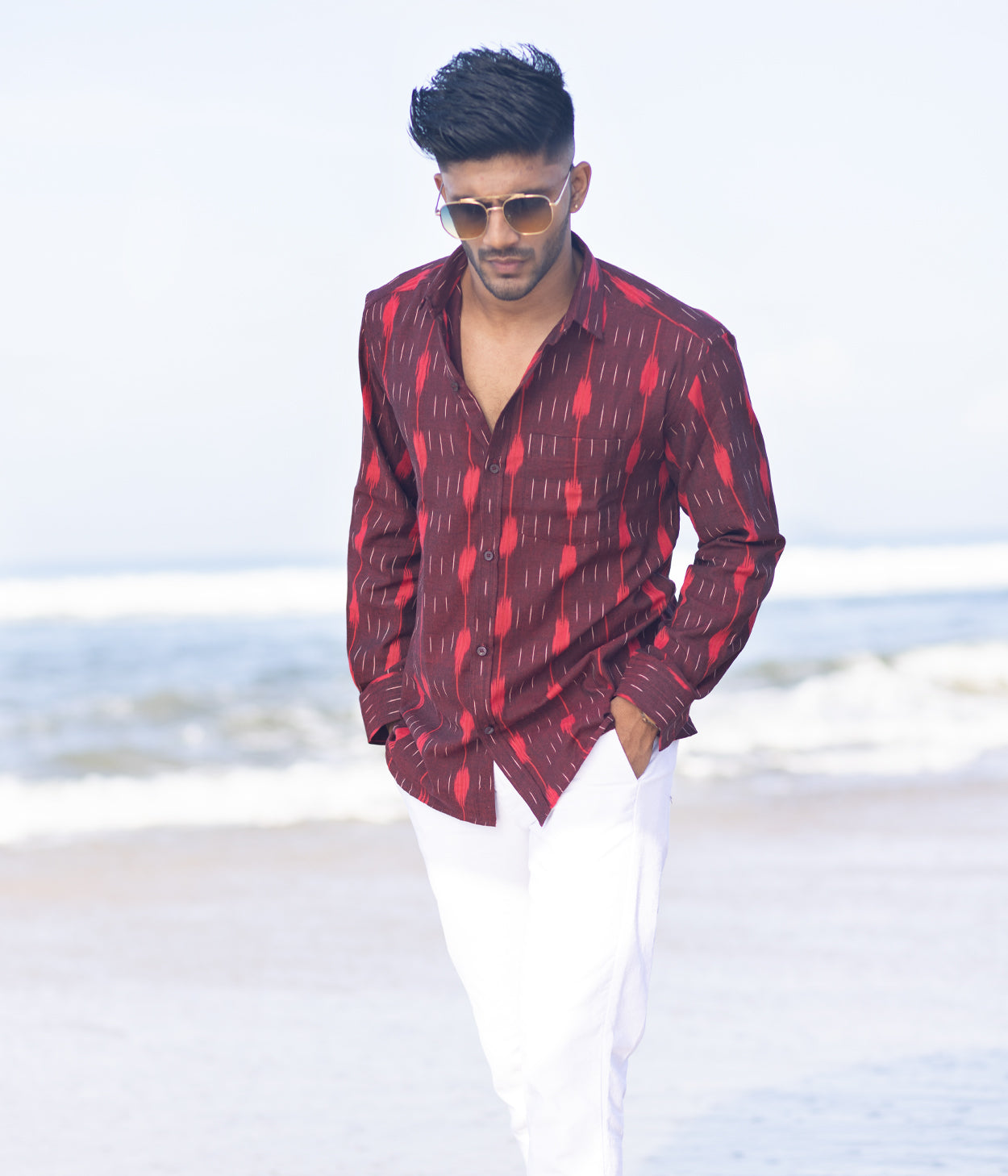 Ikat Woven After Hours Full Shirt