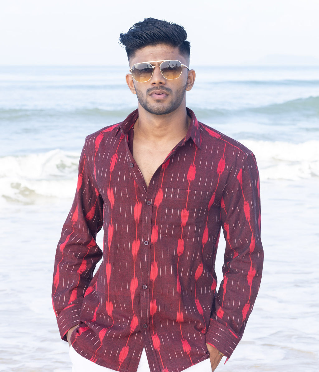 Ikat Woven After Hours Full Shirt