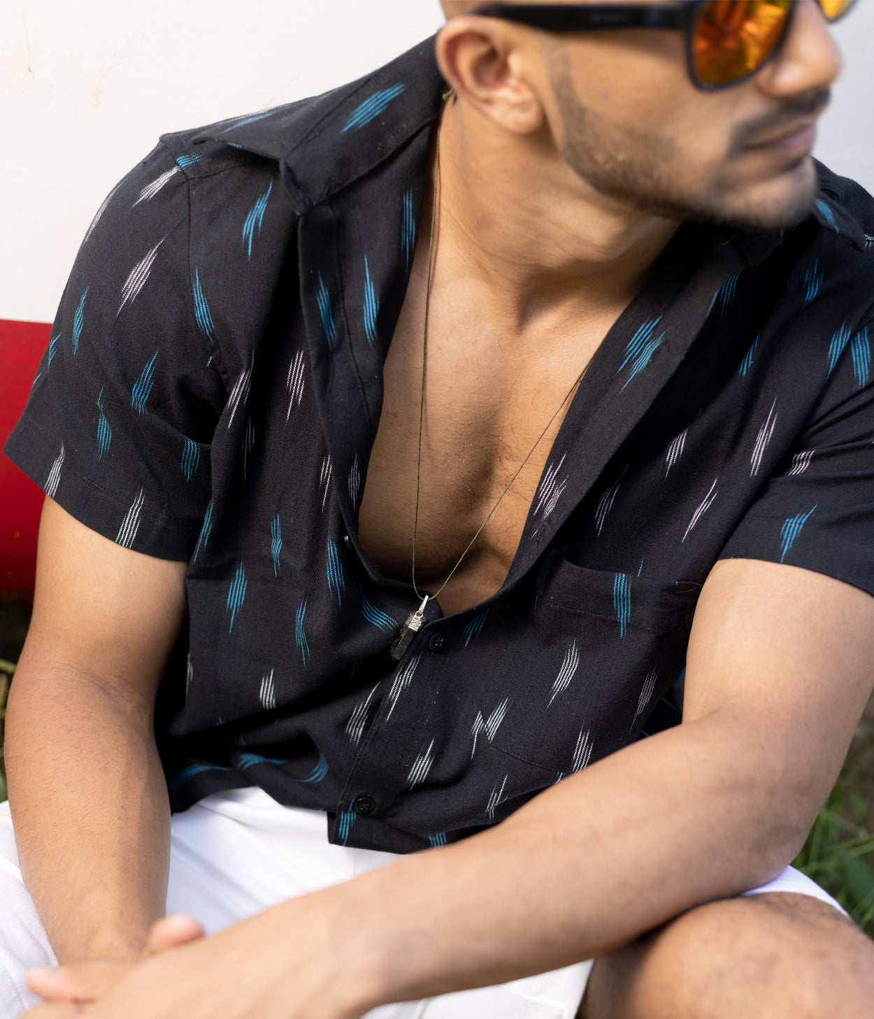 Ikat Woven After Dark Shirt