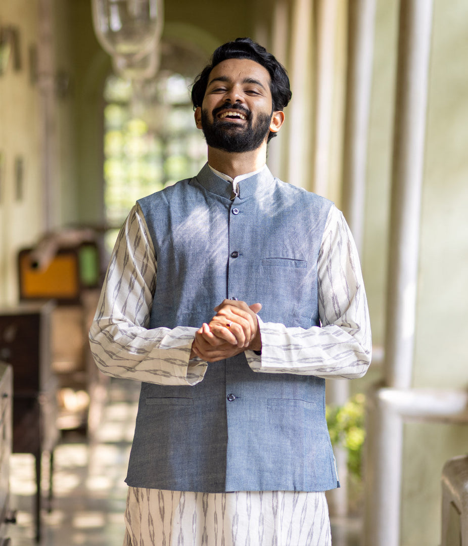 Shirt Modi Jackets For Men Linen Branded Modi Jacket Beige Linen