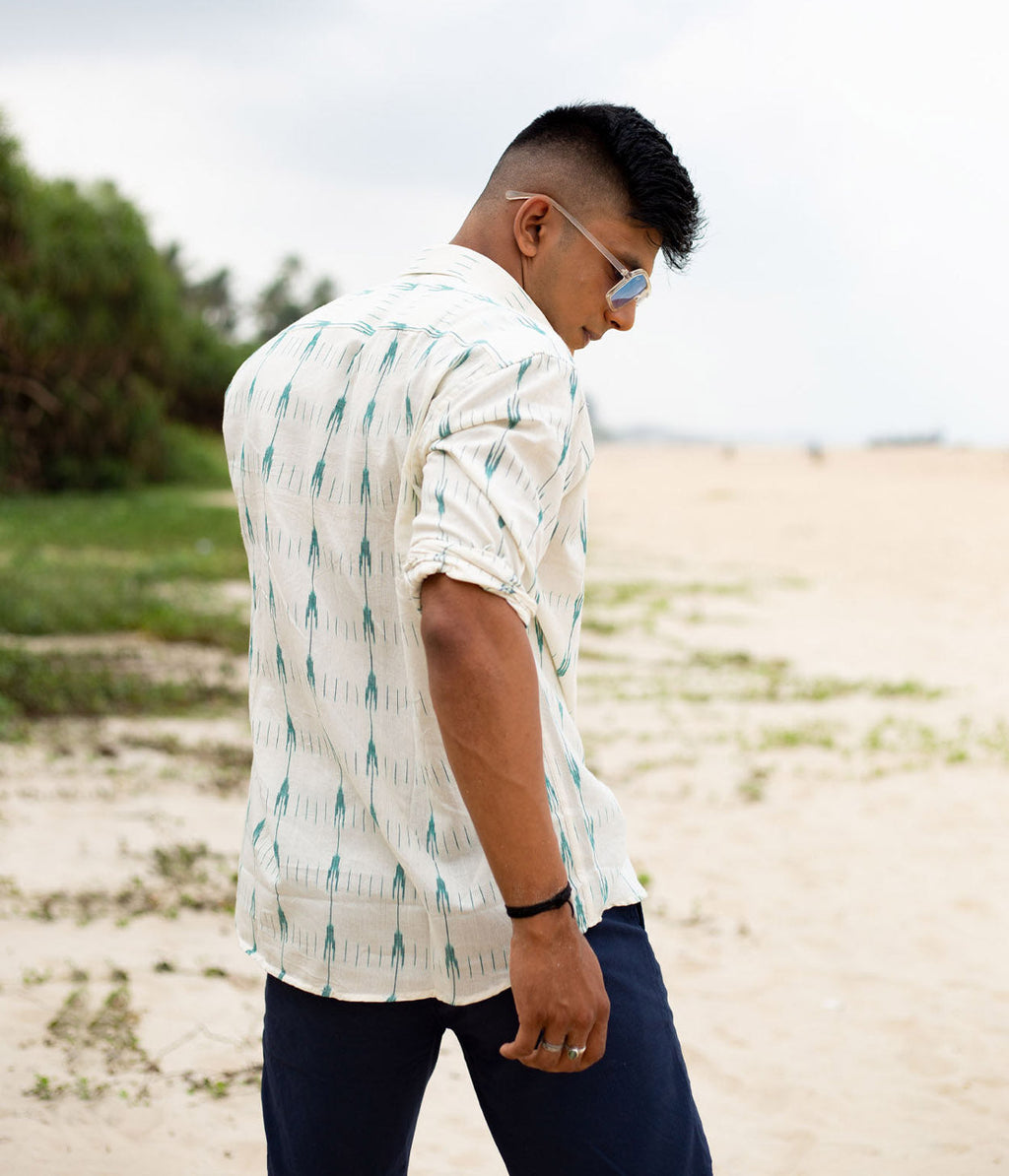 Lagoon Ikat Woven Full Shirt