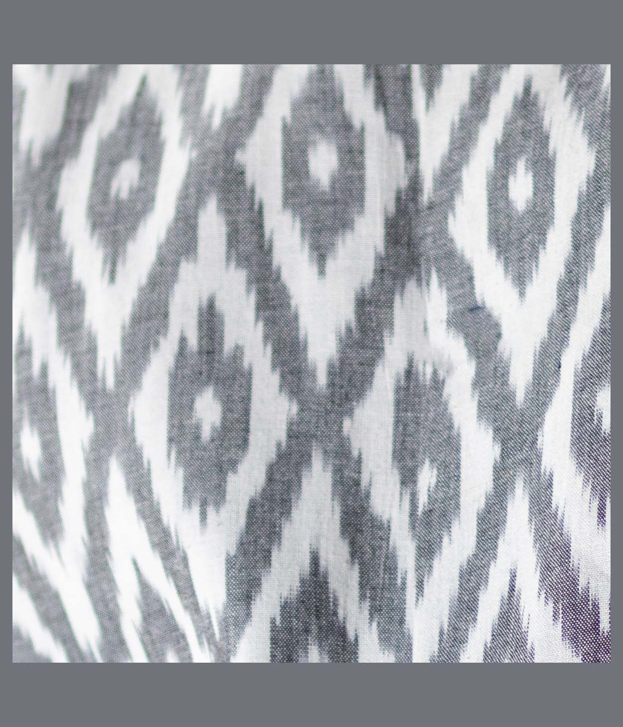 Ikat Grey Diamonds Mens Nehru Jacket