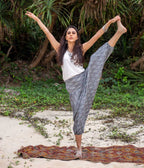 Quiet Grove Ikat Woven Womens Harems