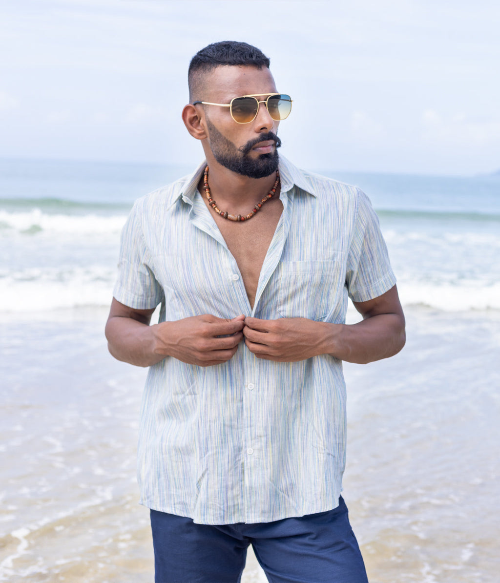 Ikat Woven Threadplay Shirt
