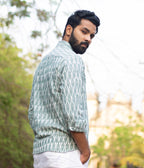 Ikat Woven Grounded Shirt