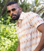 Ikat Woven Sunburst Shirt