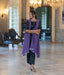 Ikat Purple Honeycomb Womens Shrug