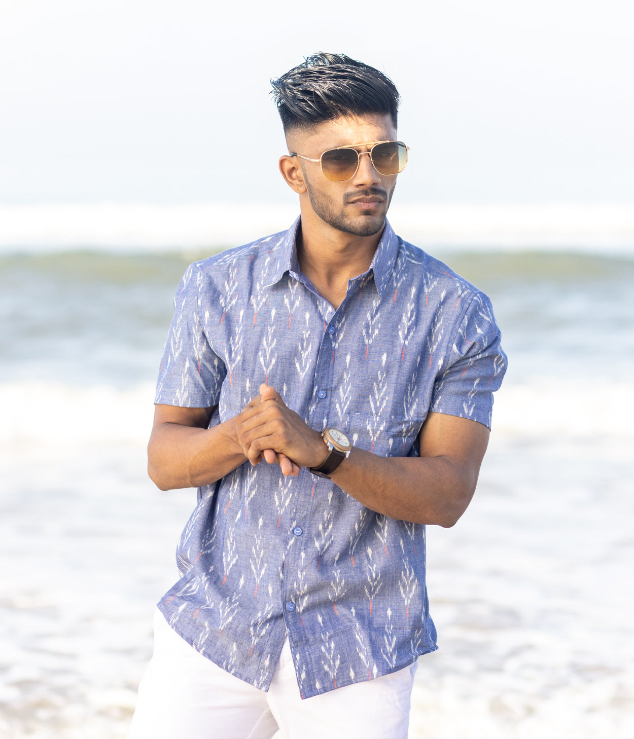 Ikat Woven Unusual Choice Shirt Main image