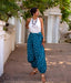 Ikat Sapphire Blue Patterned Boho Pant