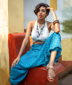 Ocean Drift Ikat Woven Womens Harems