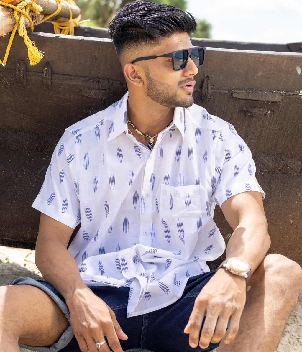Ikat Woven Daylight Shirt