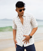 Riviera Ikat Woven Full Shirt