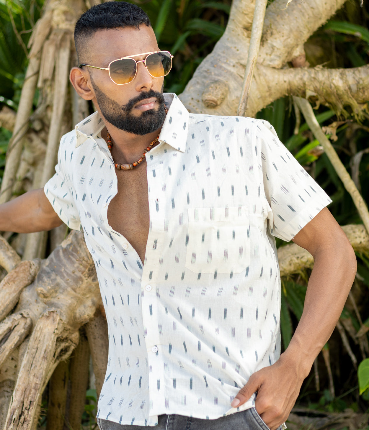 Ikat Woven Terrain Shirt